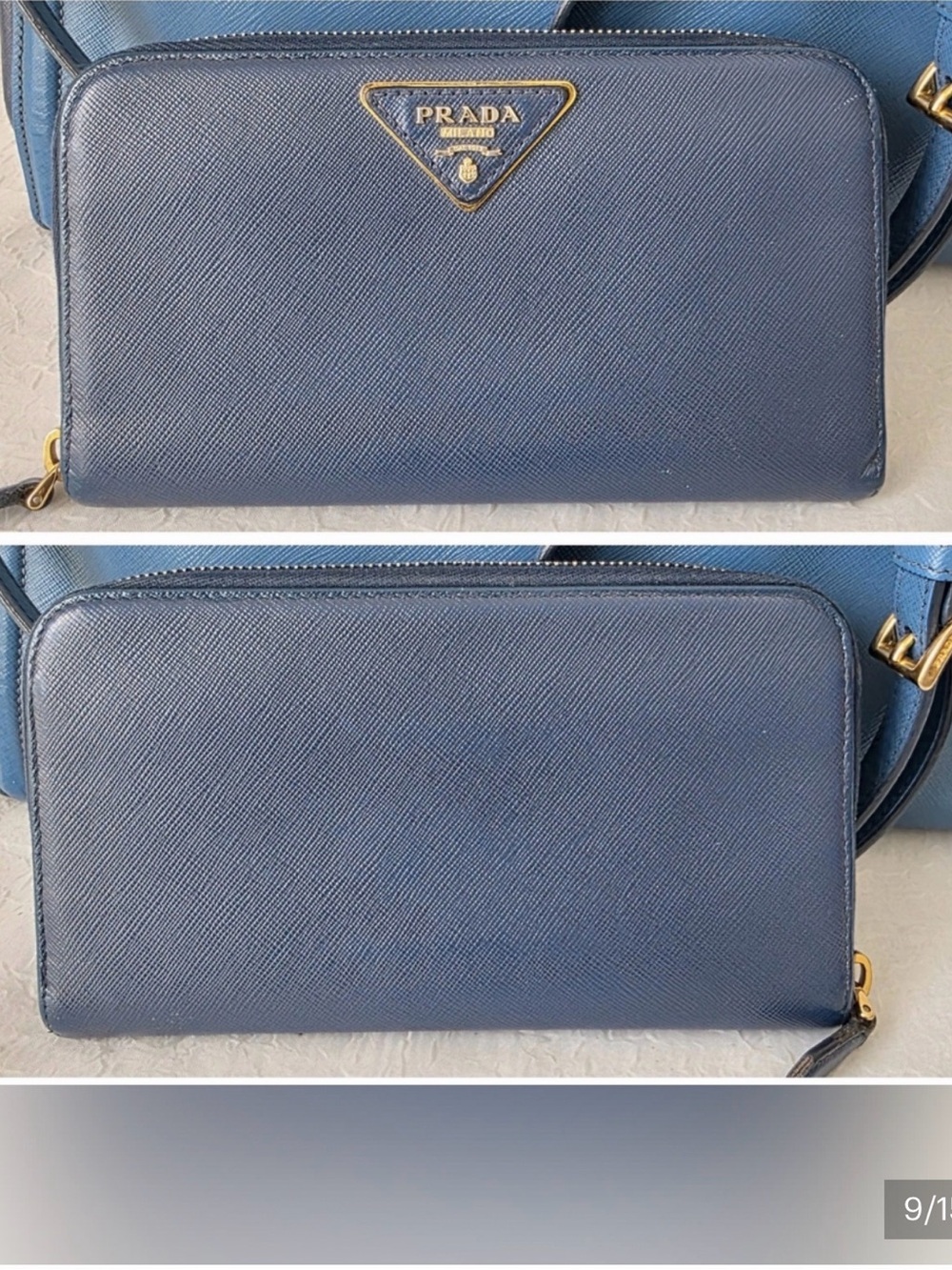 Auth Prada Long Wallet